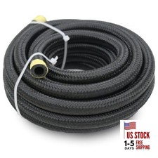 6AN Transmission Cooler Line - 6AN Fuel Line Hose 16FT Braided Push AN6 16FT