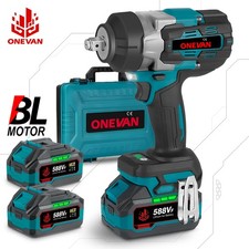 2800NM Cordless Electric Impact Wrench Drill Gun 1/2" Ratchet Driver + 2 Battery