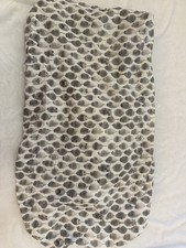 West Elm Pottery Barn Kids Gray Stamped Owl Fitted Crib Sheet Organic Cotton