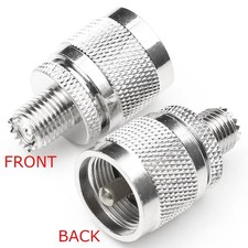 UHF PL-259 Male to Mini-UHF Female RF Ham Radio Antenna Coax Adapter Connector
