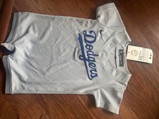 Los Angeles Dodgers Nike MLB Toddler 12 Months Silver One Piece Romper