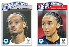 Xavi Simons & Sakina Karchaoui 2025 UCC Topps Living Set 837 & 838  Presale