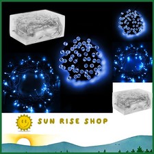 30 LED Mini Bulbs Fairy String Lights - Battery Operated Multicolor 158' Blue 