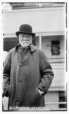 Photo:Andrew Carnegie Portrait 1912 Bowler Hat Coat