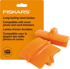 Fiskars Trimmer Replacement Blades, Precision-Ground Steel for Clean Cuts, Refil