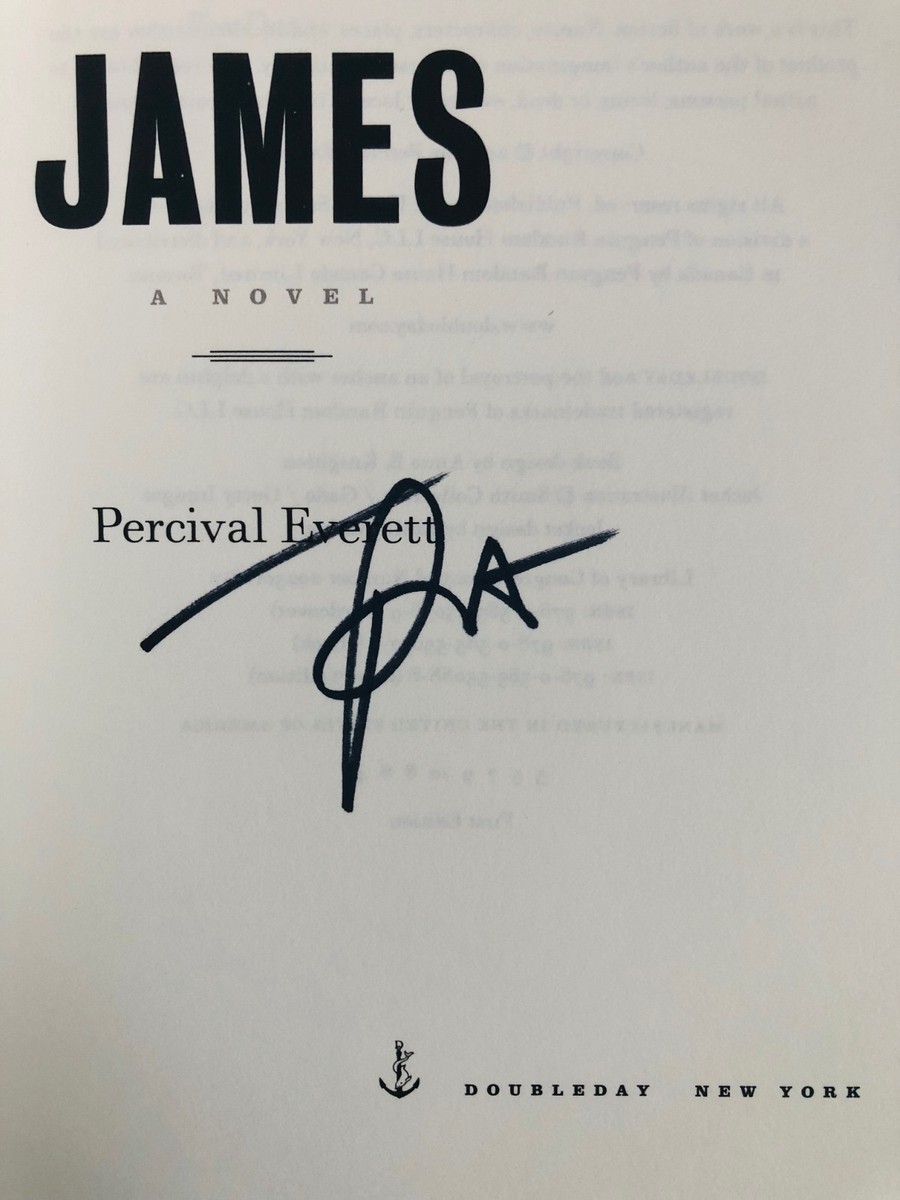 James SIGNED by Percival Everett 1st Edition HC NATIONAL BOOK