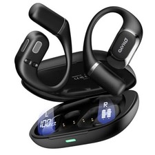 Open Ear Headphones,Over Ear Earbuds with Ergonomic Earhook,Bluetooth Black