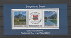 298 Österreich ME 3  Berge u. Seen Gemeinschaftsblock Österr - Liecht. 2026 **