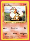Dutch - Growlithe 28/102 - Pokemon Base Set Unlimited - NM