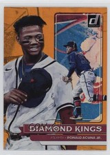 2022 Panini Donruss Diamond Kings Holo Orange Ronald Acuna Jr #16 0mm9