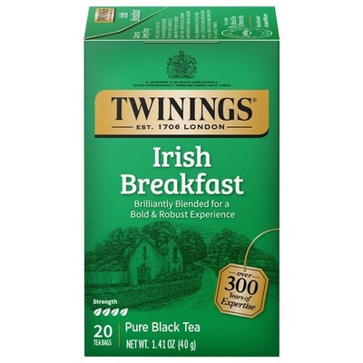Twinings Irish Breakfast Tea Bags, 20 Count
