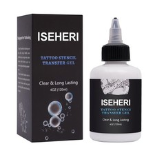 Tattoo Transfer Gel, 4oz Stencil Cream - Fast  Clear Long Lasting Solution for