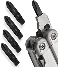 4-Pack Replacement Screwdriver Bits, Designed for Leatherman Multi-Tools, Philli