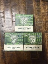 Dr Squatch Soap Suds Of The Sly Harry Potter Slytherin House NIB 3 Bars