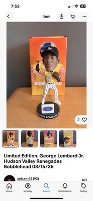 Limited Edition. George Lombard Jr. Hudson Valley Renegades Bobblehead 08/16/25