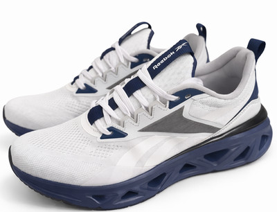 Reebok Men s Athletic Running Walking Shoes White Navy   Comfort Size 9 M - NEW