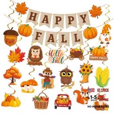 Happy Banner Hanging Decor Kit - Fall Party Decorations