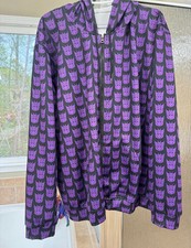 Custom Transformers Decepticon Logo 3D Graphic Full Zip Hoodie Size Small