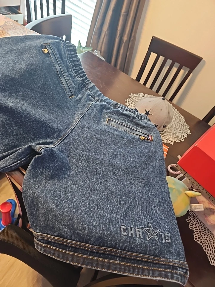 PANTALONES CORTOS JUST DON XL NBA ALL STAR DENIM. CHA 2019 Foto 3 de 4