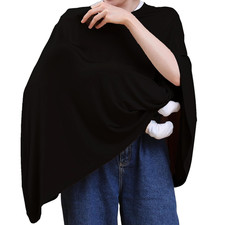 Nursing Cover for Breastfeeding, 360 Full Coverage Nursing Poncho, Rayon Soft 