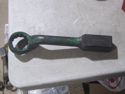 USED Wright Tool 1962 HAMMER STRIKING FACE 1-15/16'' OFFSET BOX WRENCH 12 POINT