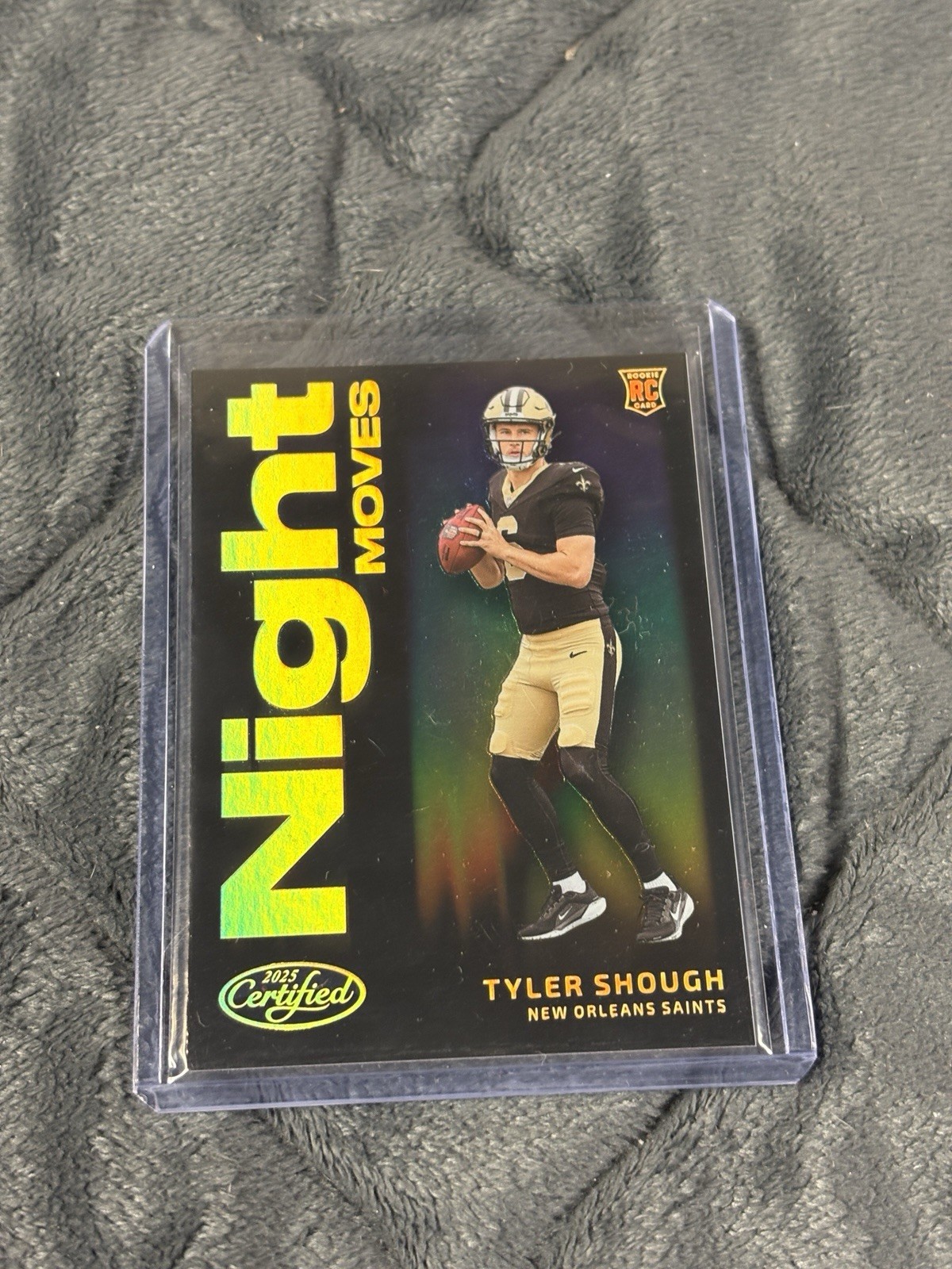 2025 Panini Certified Football Tyler Shough RC - NIGHT MOVES - Case Hit - SSP