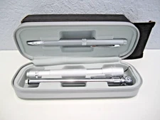 Leed's Ford Gift Set Pen Tire Gauge Flashlight Case Silver Color New in Box