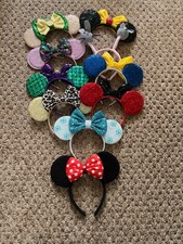Mickey / Minnie Mouse Ear Headband Lot | 10 Headbands