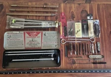 Outers Rifle Cleaning Kit, Shotgun Rods, Brushes Etc.. Vintage Lot