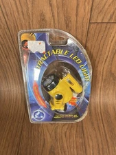 Mountable retractable led work light With Red Emergency Beam