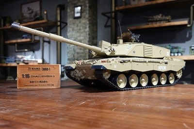 RC Battle Tank Heng Long UK Challenger II Upgrade Edition 1/16 Scale Tank RTR US