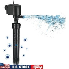 Crystal Clear Fish Tank Light 254nm Built-in Pump Oxygen Bubble Air Supply New