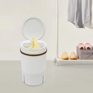 Portatif Mini Lave-linge avec panier de drainage Blanc multifonctionnel