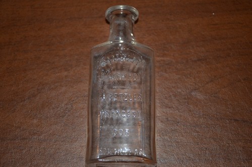 Antike Roseville Apotheke Apotheker Flasche 1894 Betzler Orange St NJ? - Bild 5 von 10