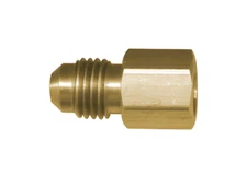 HOLYOKE Brass Female Adapter 3/8" Flare x 1/4" FPT LP Propane Gas Fitting