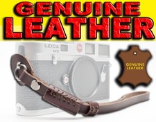 HAND WRIST STRAP GENUINE LEATHER ADATTO A LEICA M6 M7 MP X2 X1 X D-LUX 7 6 5 4 3