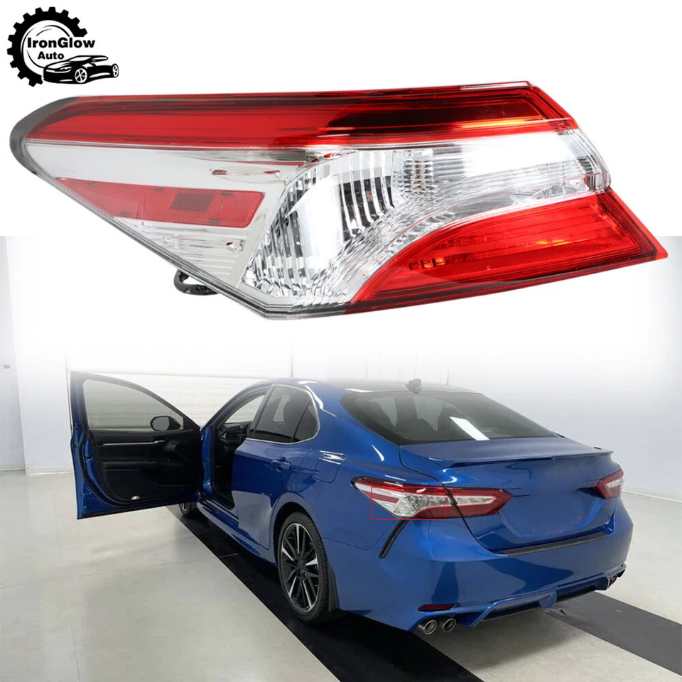 Driver Tail Light Assembly For 2018 2019 2020 Toyota Camry SE LE Rear Outer Lamp Foto 2 de 4