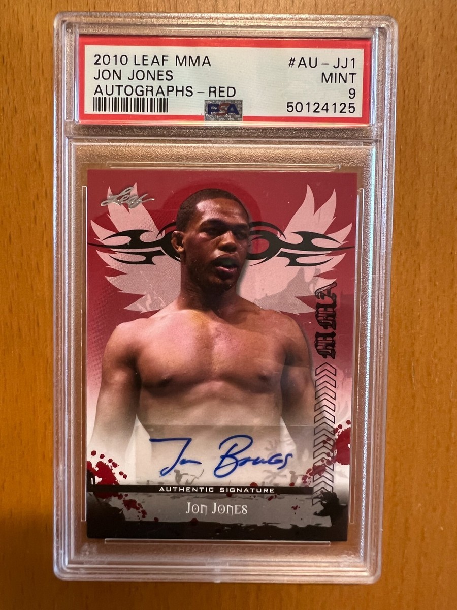 2010 LEAF MMA Jon Jones #AU-JJ1 Autograph Red PSA 9 | eBay