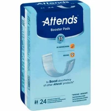 Attends Incontinence Booster Pad 3-1/2 X 11 Inch Length Light Absorbency, CS/192