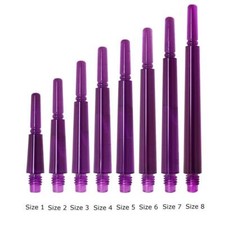 COSMO FIT SHAFT GEAR NORMAL-LOCKED DART SHAFTS - CLEAR PURPLE - SET OF 3