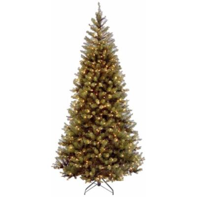 National Tree Co. 7.5-foot Aspen Spruce Hinged Green Tree 450 Clear Lights