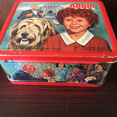 Vintage 1981 ANNIE Metal Lunch Box Pail with Thermos Bottle | eBay