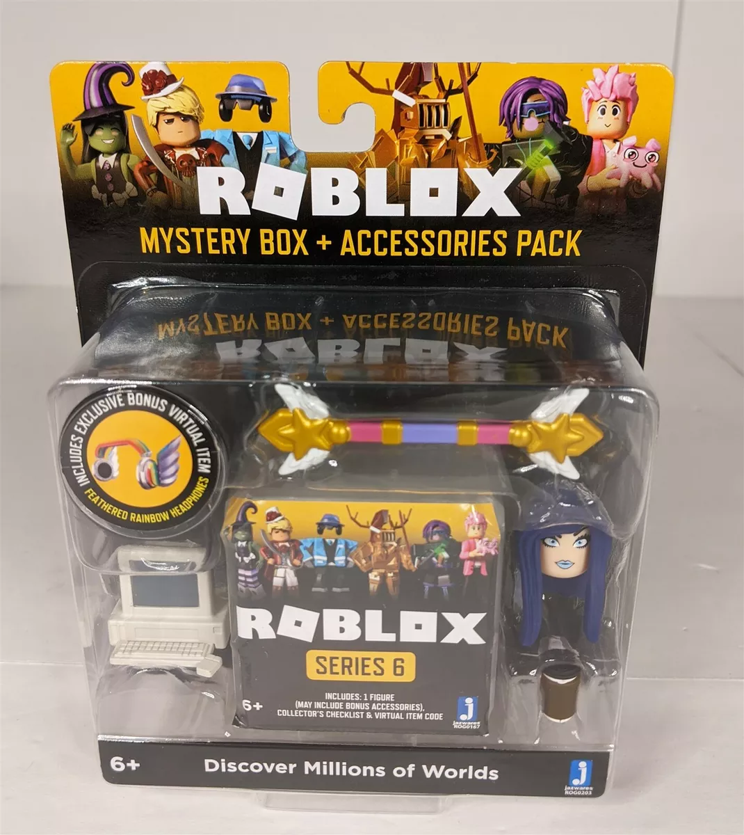 Roblox Mystery Box & Accessories pack series 6 With Virtual Code New Lot of  (3)