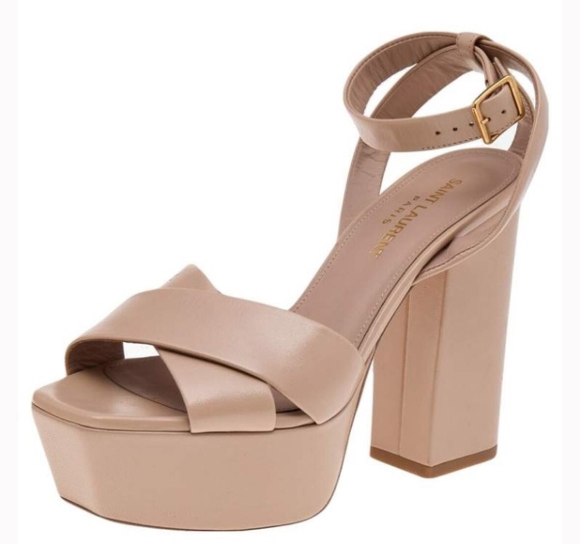 Saint Laurent plateau in pelle nuda