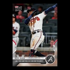 2021 TOPPS NOW® # 437 OZZIE ALBIES 2-HR 7-RBI GAME Atlanta Braves 