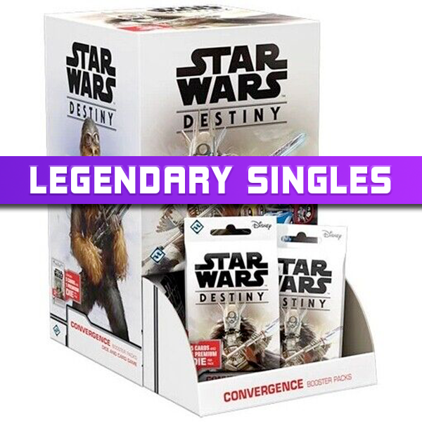 Convergence Legendary Singles Star Wars Destiny - COMPLETE YOUR COLLECTION! 