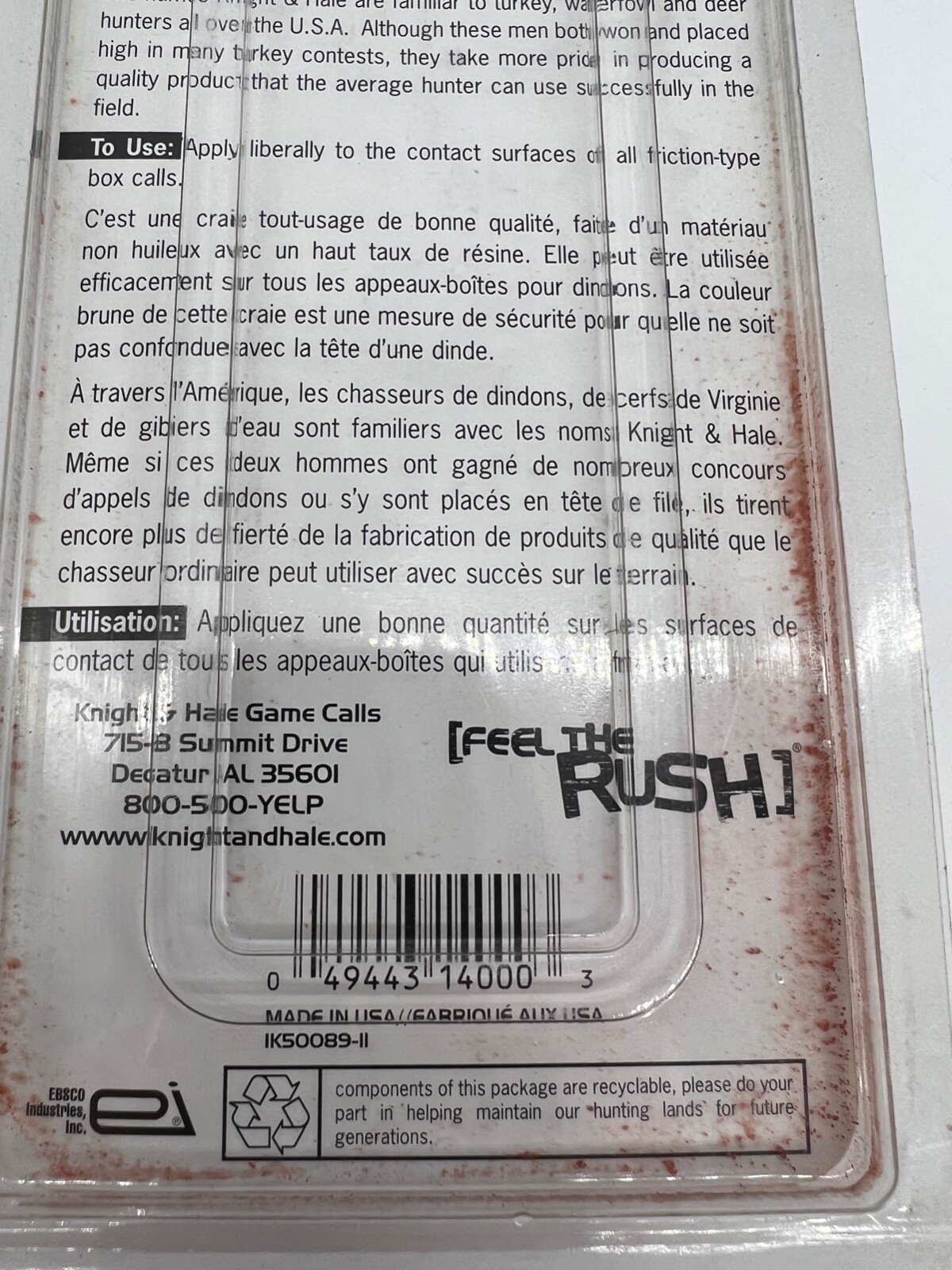 Knight & Hale Purrrfect Turkey Call Chalk KH140 for sale online eBay