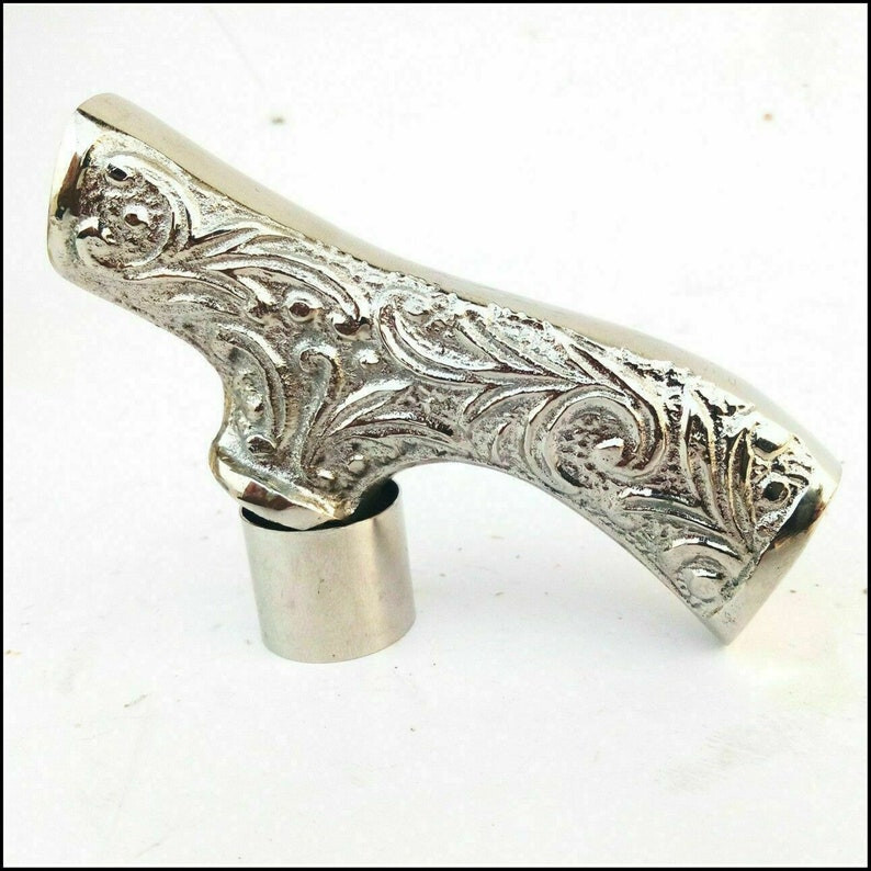 Silver Designer Antique Solid Brass Handle For Wa… - image 6