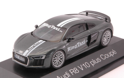 Modellauto Auto Maßstab 1:43 Herpa AUDI R8 V10 PLUS COUPE RING TAXI Diecast Mode