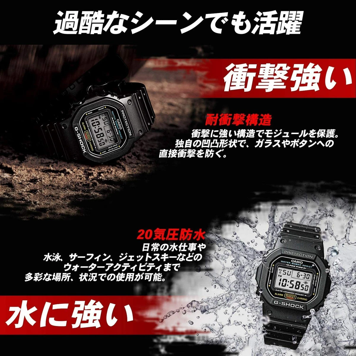 Casio Watch G-SHOCK Radio Wave Solar Fire Package 20 AWG-M100SF-1H4JR Men's